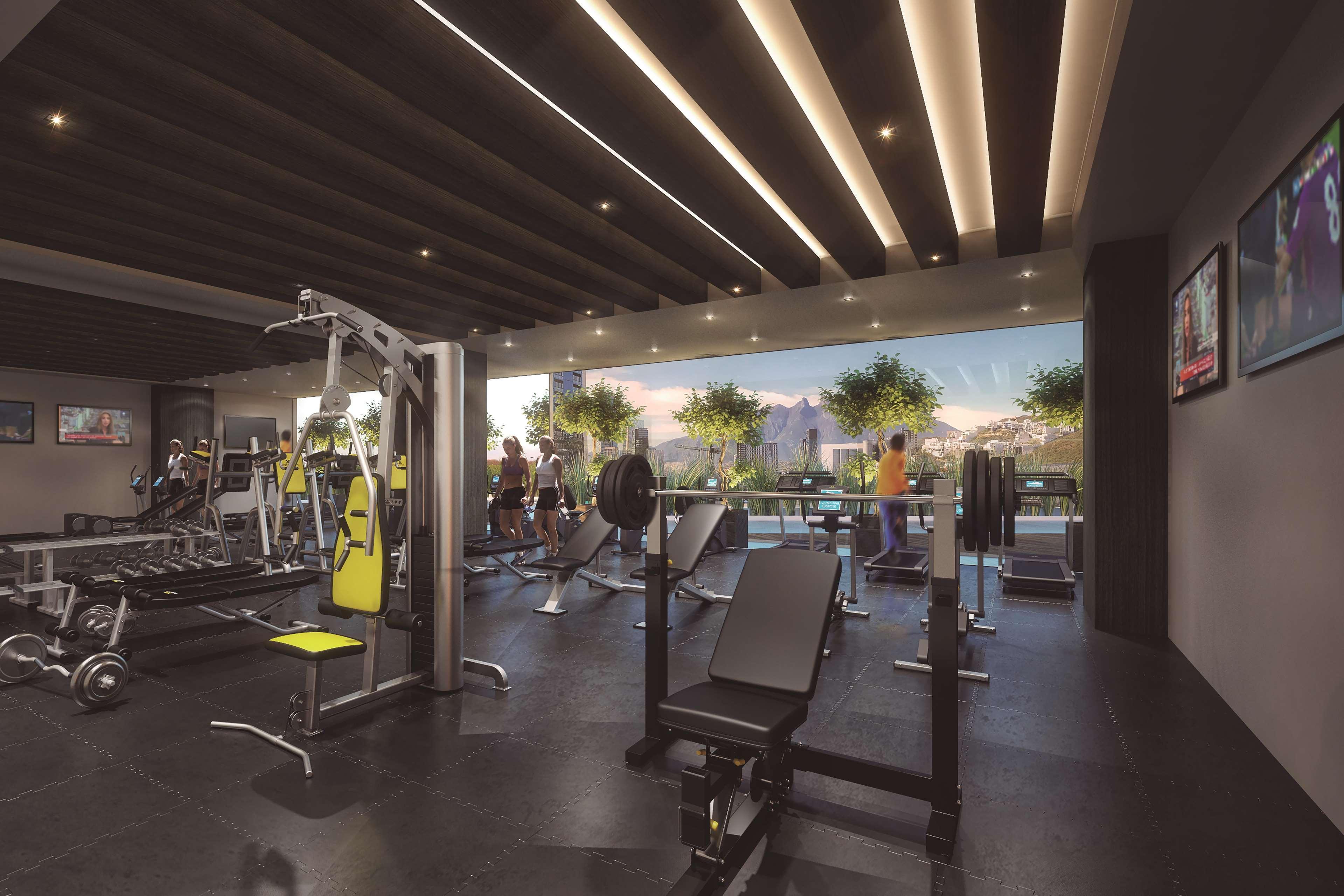 מלון San Pedro Garza Garcia Camino Real Fashion Drive Monterrey מראה חיצוני תמונה The gym at the 10th floor